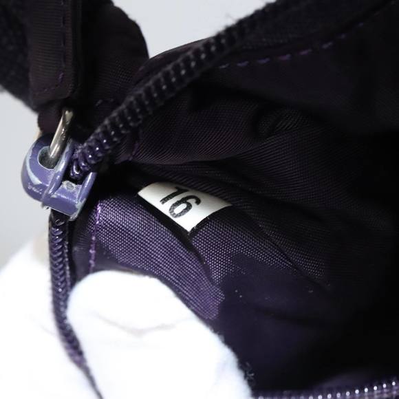 PRADA Hand Bag Nylon Purple Auth 104018 - Picture 12 of 16